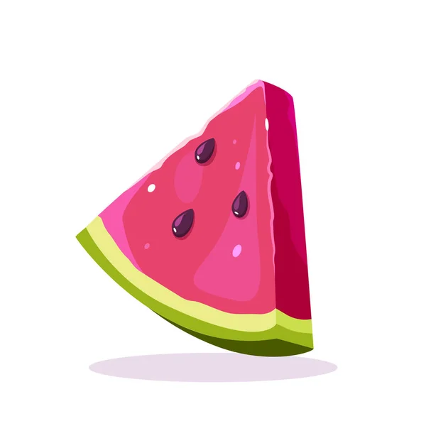 Wassermelonenfrucht Illustration Vektorillustration — Stockvektor