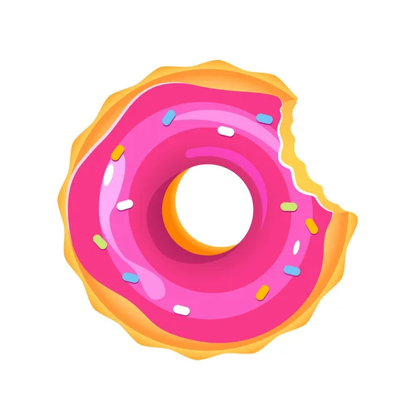 Anel Natação Donut Para Piscina — Vetor de Stock