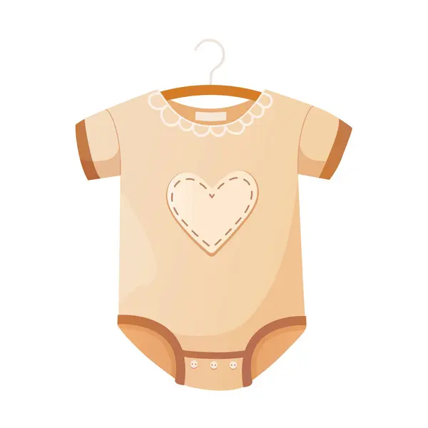 男の子と女の子のための新生児の服 — ストックベクタ