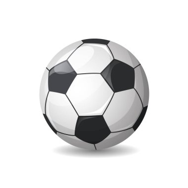 Beyaz zemin üzerinde izole edilmiş futbol topu
