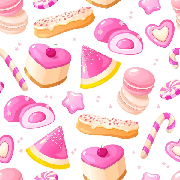 Pembe şekerli, pürüzsüz desen