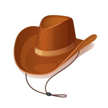 Kovboy şapkalı kovboy çizimi.