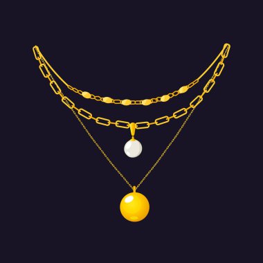 Altın mücevher zinciri..