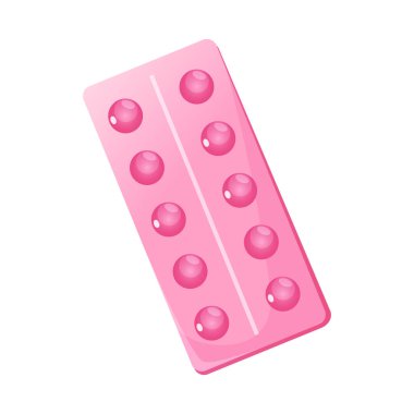 Beyaz arka planda izole edilmiş su toplayan bir pakette ilaç yuvarlak haplar..