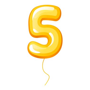 Beyaz arkaplanda izole edilmiş doğum günü şişirilebilir folyo numarası balonu. 