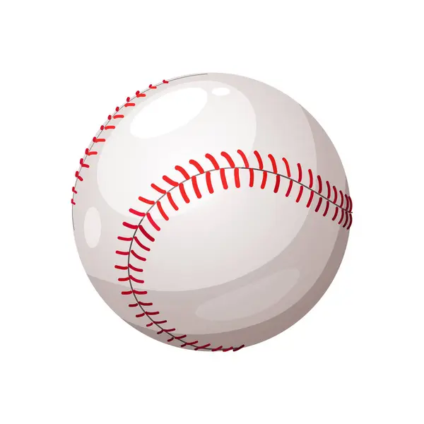 Beyzbol topu beyaz arkaplanda izole edildi.