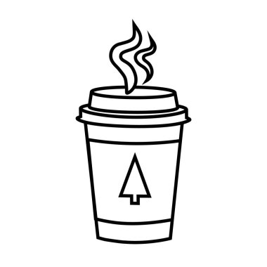 Beyaz arka planda izole edilmiş nefis kahve fincanı..