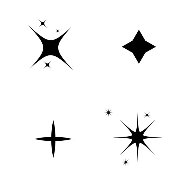 Beyaz arkaplanda izole edilmiş siyah renkli kıvılcımlar koleksiyonu.