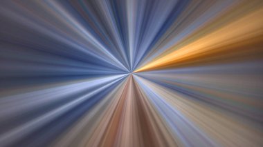 4K abstract digital art featuring a radial blur effect with a central point of focus, radiating outwards. Dynamic picture with motion and speed effect.