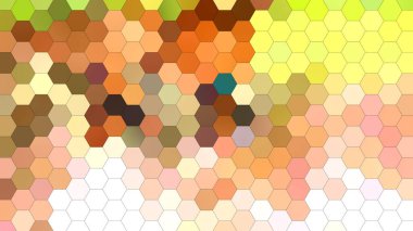 Altıgen mozaik desenli 4K soyut geometrik arkaplan.