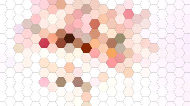 Altıgen mozaik desenli 4K soyut geometrik arkaplan.