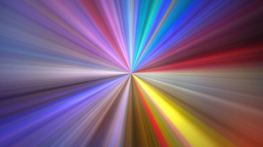 4K abstract digital art featuring a radial blur effect with a central point of focus, radiating outwards. Dynamic picture with motion and speed effect.