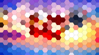 Altıgen mozaik desenli 4K soyut geometrik arkaplan.