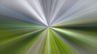 4K abstract digital art featuring a radial blur effect with a central point of focus, radiating outwards. Dynamic picture with motion and speed effect.