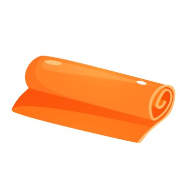 Fitness Mat 'in temsili beyaz arka planda izole edildi. Fitness eğitimleri