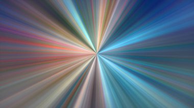 4K abstract digital art featuring a radial blur effect with a central point of focus, radiating outwards. Dynamic picture with motion and speed effect.