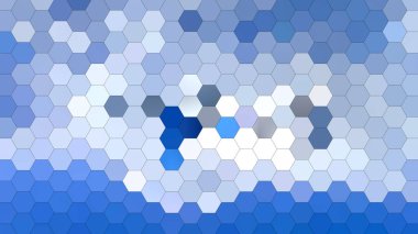 Altıgen mozaik desenli 4K soyut geometrik arkaplan.