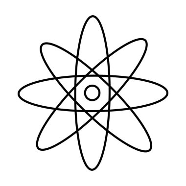 Modern çizgi tarzında bilim simgesi ya da logosu. Web sitesi tasarımı ve mobil uygulamalar için yüksek kaliteli siyah taslak çizimi çizimi.
