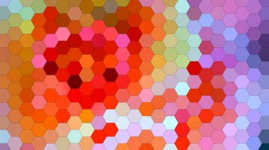 Altıgen mozaik desenli 4K soyut geometrik arkaplan.