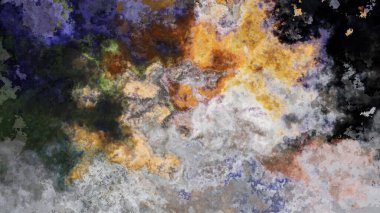 4K watercolor abstract digital texture with grainy marbled effect.