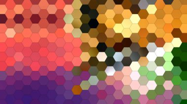 Altıgen mozaik desenli 4K soyut geometrik arkaplan.