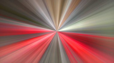 4K abstract digital art featuring a radial blur effect with a central point of focus, radiating outwards. Dynamic picture with motion and speed effect.