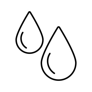 Su damlalarının minimalist çizgisi simgesi temiz suyu, çevre bilincini, suyu ve doğa korumayı sembolize eder. Sürdürülebilirlik, ekoloji, su tasarrufu, çevre, sağlık ve refahla ilgili projeler için ideal. 