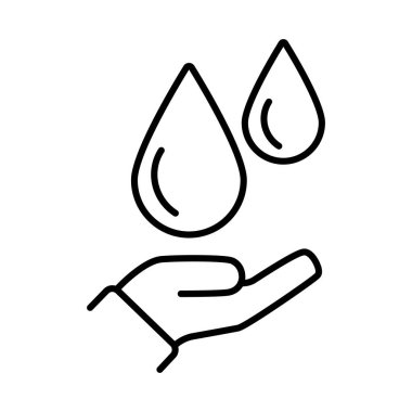 Su damlalarını tutan bir insanın minimalist çizgisi sanat simgesi. Suyun korunumu, ekolojik sorumluluk, çevre koruma, sürdürülebilirlik ve doğal kaynakların bakımını temsil eder. 