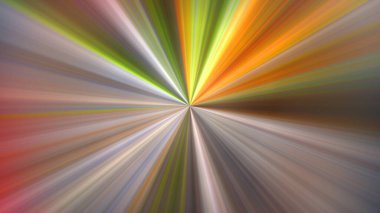 4K abstract digital art featuring a radial blur effect with a central point of focus, radiating outwards. Dynamic picture with motion and speed effect.