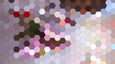 Altıgen mozaik desenli 4K soyut geometrik arkaplan.