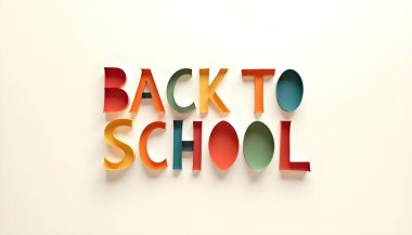 Yaratıcı metin ile yüksek çözünürlüklü resim Minimalist kağıt kesim tasarımı katmanlı renkli kağıt, ışık pastel arka planda gölge etkisi.