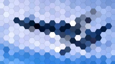 Altıgen mozaik desenli 4K soyut geometrik arkaplan.