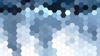 Altıgen mozaik desenli 4K soyut geometrik arkaplan.