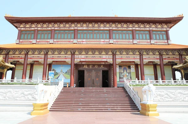 Exteriér Architektury Tchajwanského Chrámu Stylu Guang San Temple Bangkoku Thajsko — Stock fotografie