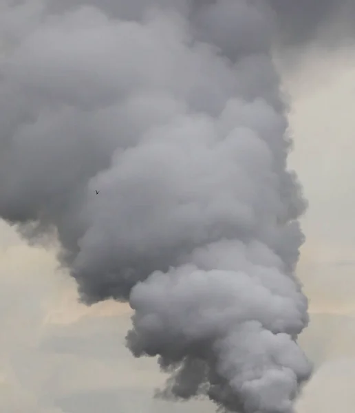 Dangerous Smoke Cloudy Sky Background — Stock Photo, Image