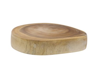 Tahta kesme tahtası beyaz arkaplanda izole edildi