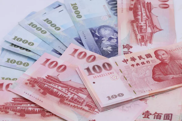 Банкноты Тайваньском Долларе — стоковое фото