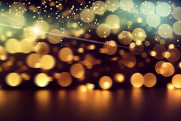 Hälsning Säsong Utsmyckat Guld Fantasi Jul Koncept Närbild Prydnader Guld — Stockfoto
