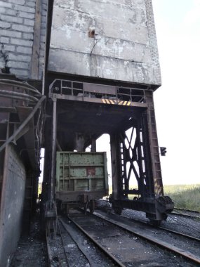 Terk edilmiş kömür madeni. Terk Edilmiş Sanayi Bölgesi.