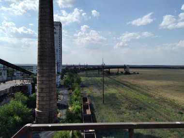 Terk edilmiş kömür madeni. Terk Edilmiş Sanayi Bölgesi.