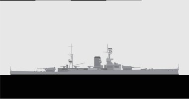 HMS Führerdir. Kraliyet donanma hafif savaş kruvazörü. Resimler ve bilgi grafikleri için vektör resmi