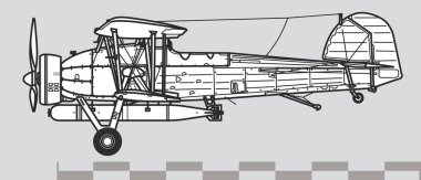 Fairey Kılıçbalığı. Anahat vektör çizimi