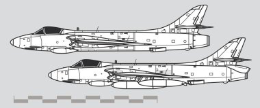 Hawker Avcısı. Avcı bombardıman uçağının vektör çizimi. Yan görüş. Resim ve bilgi grafikleri için resim.