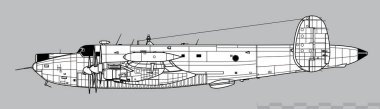 Avro Shackleton MR3. Deniz keşif, devriye ve nakliye karşıtı uçaklar. Yan görüş. Resim ve bilgi grafikleri için resim.