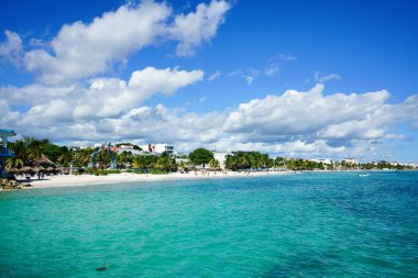  Playa del Carmen sahil şeridi, Meksika