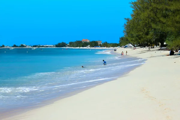 Siedem Metrów Plaży Grand Cayman — Zdjęcie stockowe