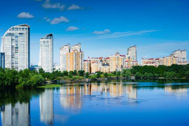 Obolonska seti manzaralı, Ukrayna 'nın Kyiv ilçesinde ikamet yeri