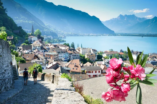 Montreux şehrindeki Old Town, İsviçre