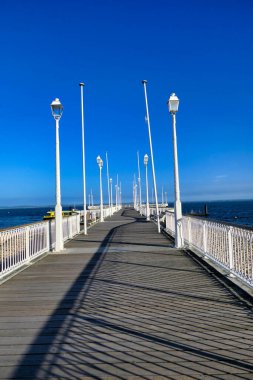 Thiers Rıhtımı Fransa 'nın Gironde kentindeki popüler tatil beldesi Arcachon' da.