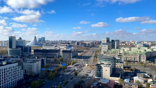 Vista Del Centro Comercial Khanshatyr Astana Kazajstán Octubre 2022 Video — Vídeos de Stock
